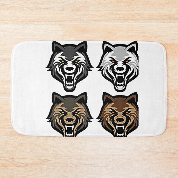 Item preview, Illustration Of 4 Wolves designed and sold by NoxLand.