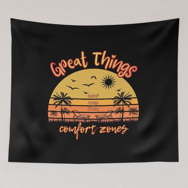 Item preview, 'Great Things Never Come from Comfort Zones' Vintage  designed and sold by AtushaSpark.