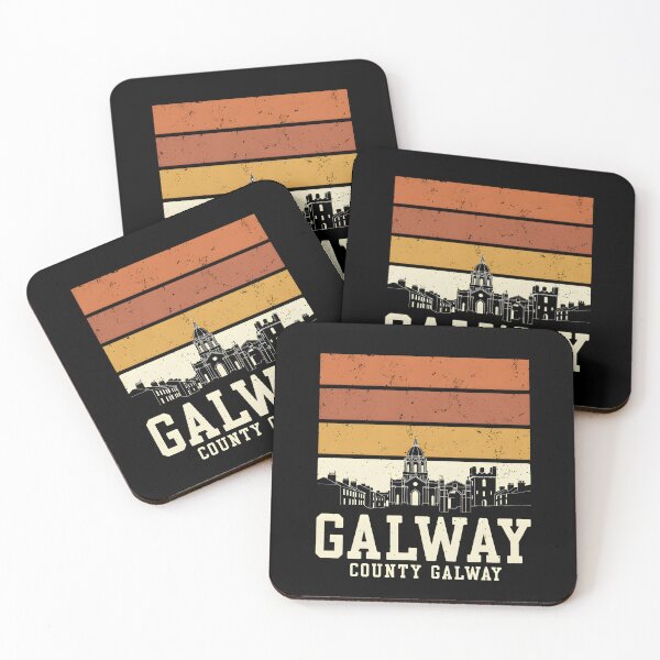 Item preview, Galway County Vintage Skyline Shirt – Retro Irish City Sunset Design  designed and sold by CottonFirst.