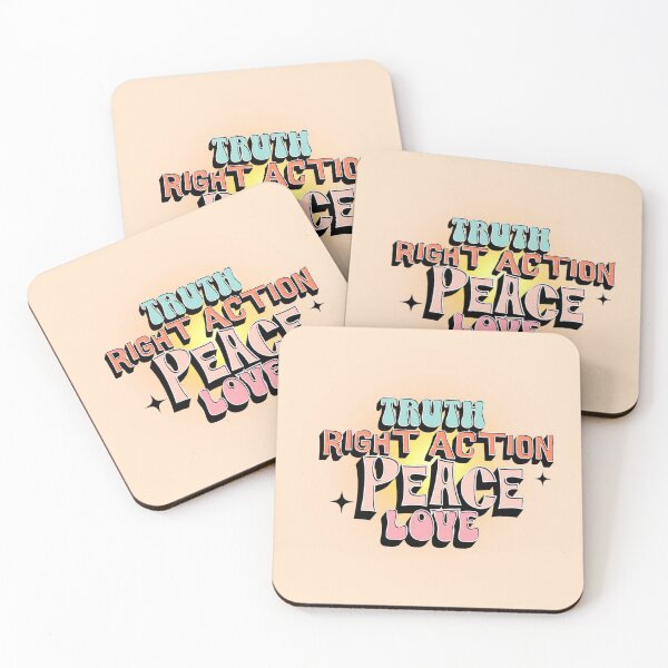Item preview, Truth, Right Action, Peace, Love the Four Doors of Veda, Human Values designed and sold by PriyaMagic.