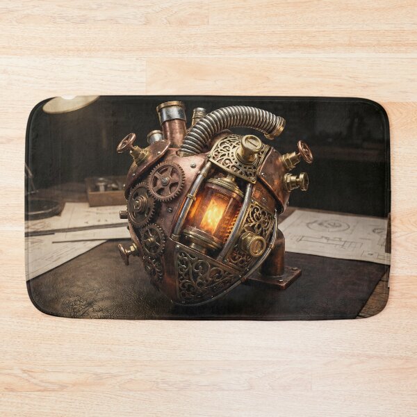 Item preview, Mechanical Heart - Steampunk Resilience Art designed and sold by Neon Nature Studio.