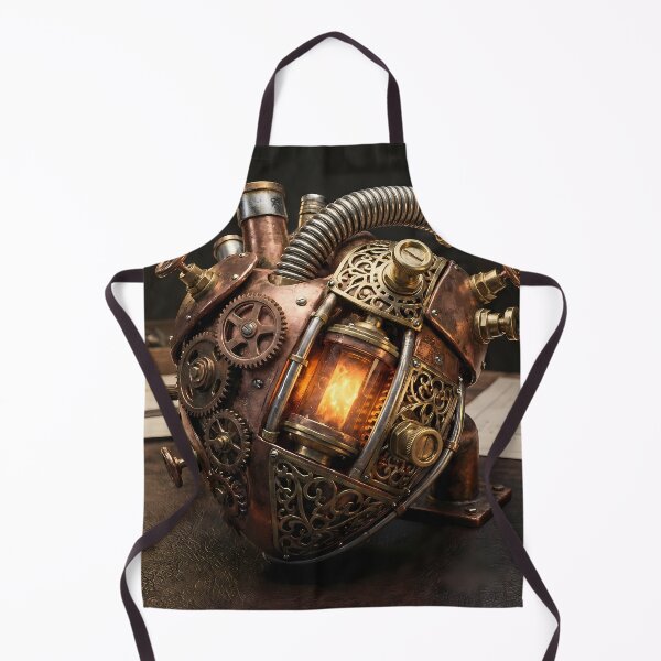 Item preview, Mechanical Heart - Steampunk Resilience Art designed and sold by Neon Nature Studio.