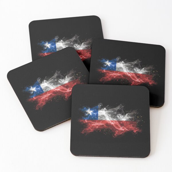 Item preview, Chilean Flag Glowing Energy Smoke designed and sold by FUIRY .