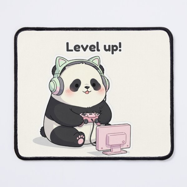 Item preview, Kawaii Panda Gamer – Level Up Cute Gaming Design designed and sold by soletstudio.