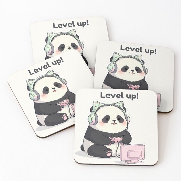 Item preview, Kawaii Panda Gamer – Level Up Cute Gaming Design designed and sold by soletstudio.
