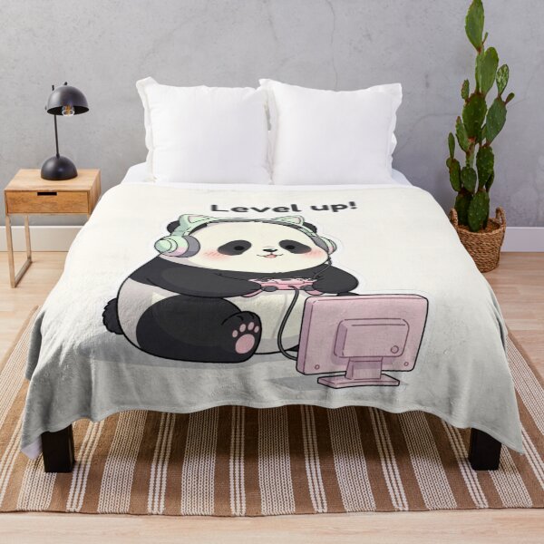 Item preview, Kawaii Panda Gamer – Level Up Cute Gaming Design designed and sold by soletstudio.