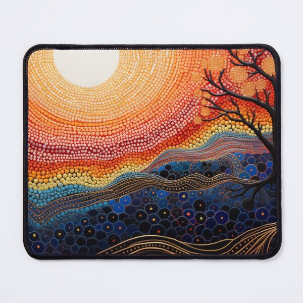 Item preview, Aboriginal Inspired Art - Pointillist Dawn designed and sold by GrinGalore.