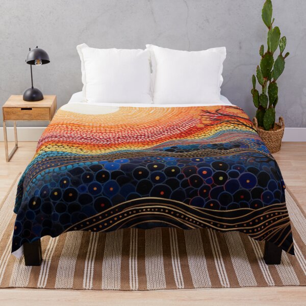 Item preview, Aboriginal Inspired Art - Pointillist Dawn designed and sold by GrinGalore.