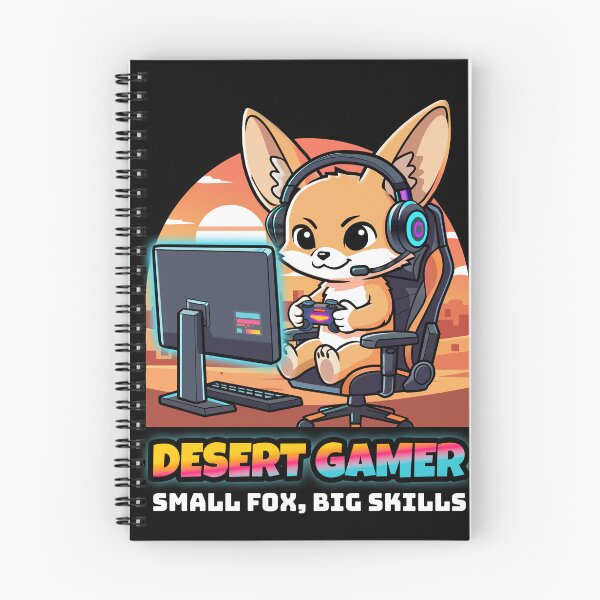 Item preview, Desert Gamer Fennec Fox - Gaming Streamer - Hand-Drawn Digital Art designed and sold by AmazingEG.