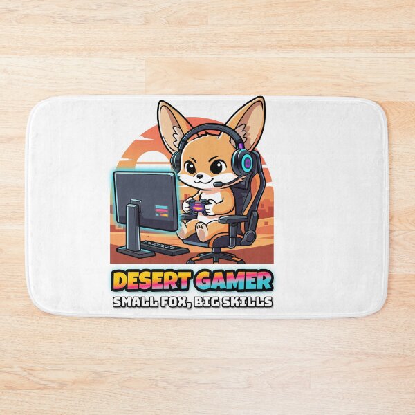 Item preview, Desert Gamer Fennec Fox - Gaming Streamer - Hand-Drawn Digital Art designed and sold by AmazingEG.