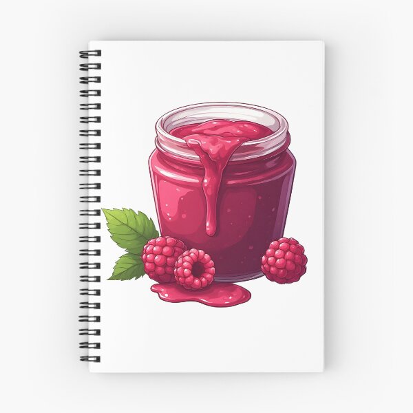 Item preview, Sweet Raspberry Jam Jar – Cute Berry Spread Illustration designed and sold by Karolina’s Cozy Creations.