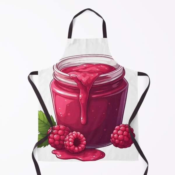 Item preview, Sweet Raspberry Jam Jar – Cute Berry Spread Illustration designed and sold by Karolina’s Cozy Creations.