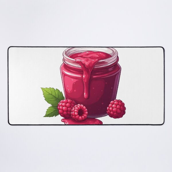 Item preview, Sweet Raspberry Jam Jar – Cute Berry Spread Illustration designed and sold by Karolina’s Cozy Creations.