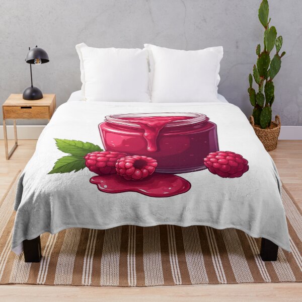 Item preview, Sweet Raspberry Jam Jar – Cute Berry Spread Illustration designed and sold by Karolina’s Cozy Creations.