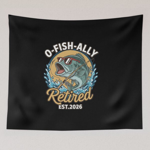Item preview, O Fish Ally Retired 2026 Fisherman Retirement 2026 designed and sold by Meryem Mamouni.