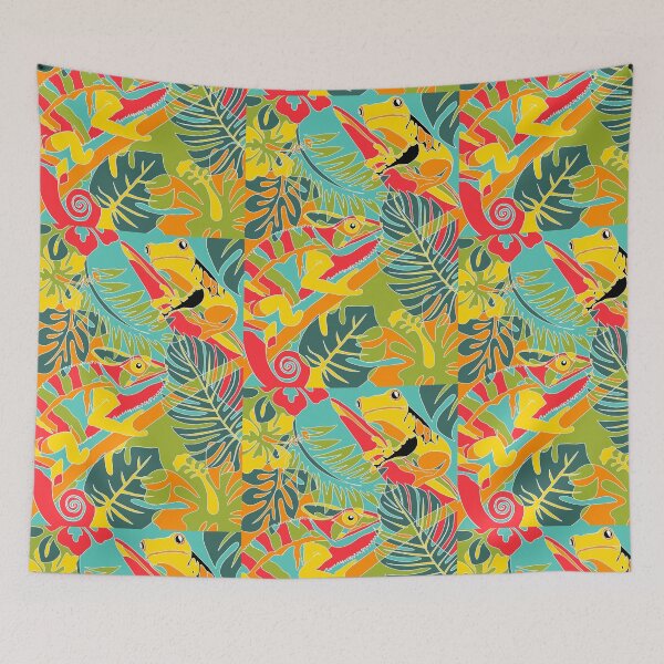 Item preview, Print Abstract Tropical Rainforest Design designed and sold by EscapismDesigns.