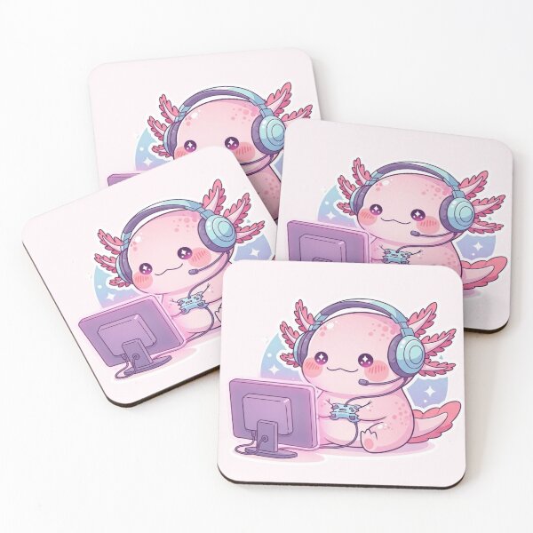 Item preview, Kawaii Axolotl Gamer – Cute Pastel Gaming Aesthetic designed and sold by soletstudio.