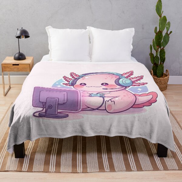 Item preview, Kawaii Axolotl Gamer – Cute Pastel Gaming Aesthetic designed and sold by soletstudio.