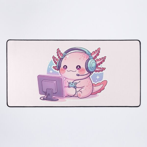 Item preview, Kawaii Axolotl Gamer – Cute Pastel Gaming Aesthetic designed and sold by soletstudio.