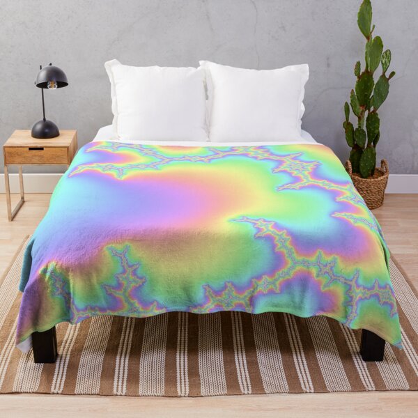 Item preview, Pastel Rainbow Abstract Fractal III Artwork designed and sold by Memes N Lore .