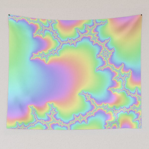 Item preview, Pastel Rainbow Abstract Fractal III Artwork  designed and sold by Memes N Lore .