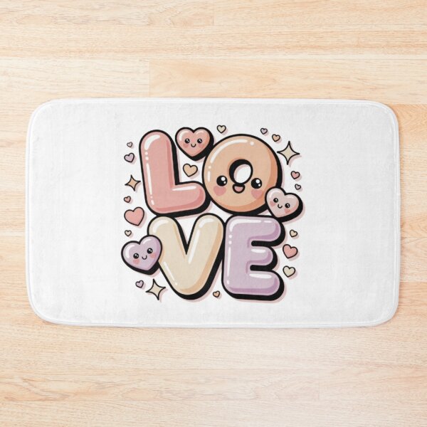 Item preview, Kawaii Love Bubble Letter T-Shirt – Cute Pastel Valentine Aesthetic Gift for Girls & Teens designed and sold by GemBob Creations.