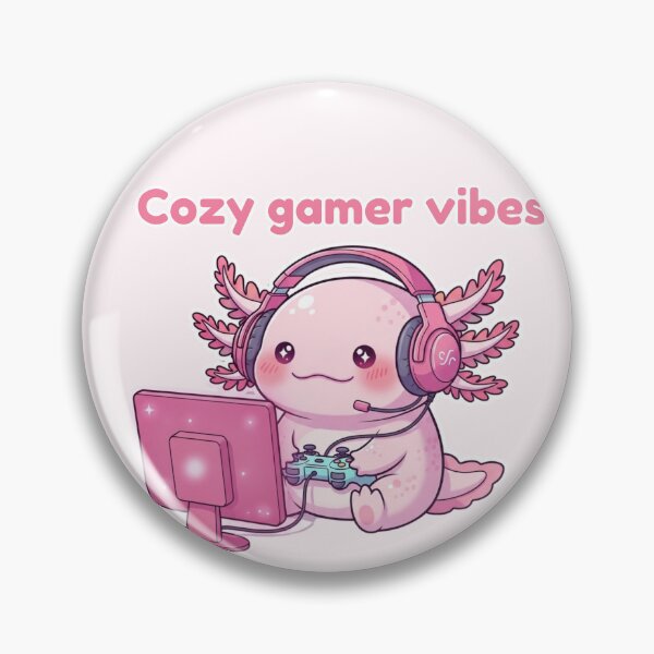 Item preview, Cozy Gamer Axolotl Kawaii – Cute Pink Gaming Aesthetic Design designed and sold by soletstudio.