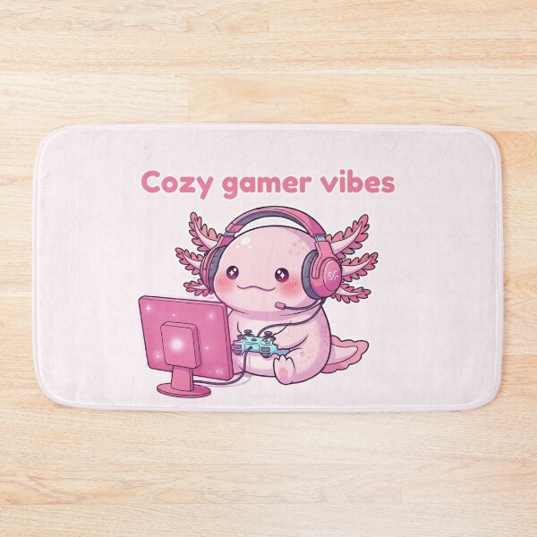 Item preview, Cozy Gamer Axolotl Kawaii – Cute Pink Gaming Aesthetic Design designed and sold by soletstudio.