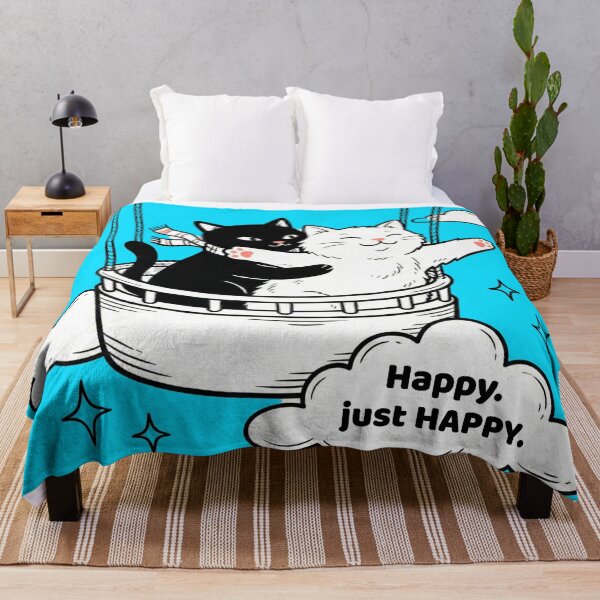 Item preview, Happy. Just HAPPY. Cats in the Sky designed and sold by Majnon8bp.