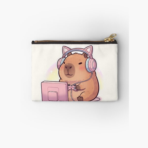 Item preview, Cozy Gamer Capybara Kawaii – Cute Pink Gaming Aesthetic Design designed and sold by soletstudio.