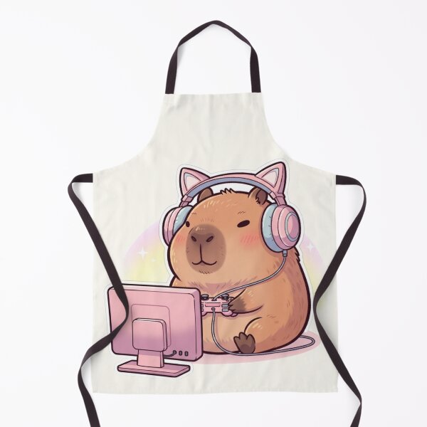 Item preview, Cozy Gamer Capybara Kawaii – Cute Pink Gaming Aesthetic Design designed and sold by soletstudio.
