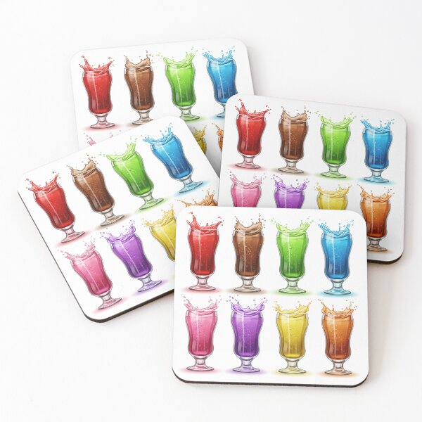 Item preview, Colorful soda fountain glasses designed and sold by stereonut.