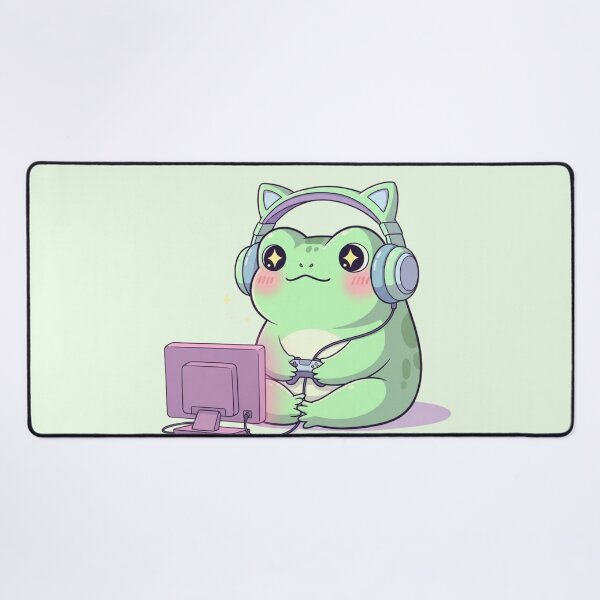 Item preview, Cozy Gamer Frog Kawaii – Cute Pastel Gaming Aesthetic Design designed and sold by soletstudio.