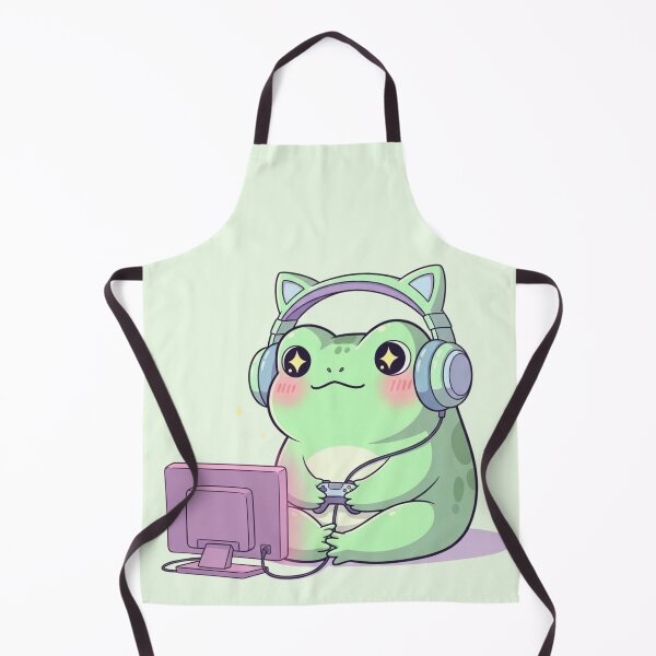 Item preview, Cozy Gamer Frog Kawaii – Cute Pastel Gaming Aesthetic Design designed and sold by soletstudio.