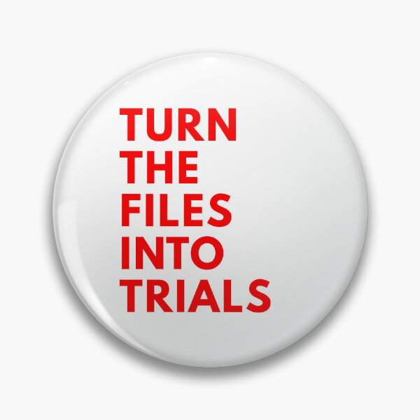 Item preview, TURN THE FILES INTO TRIALS - EPSTEIN FILES PROTEST designed and sold by ProgressiveMob.