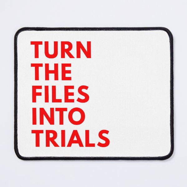 Item preview, TURN THE FILES INTO TRIALS - EPSTEIN FILES PROTEST designed and sold by ProgressiveMob.