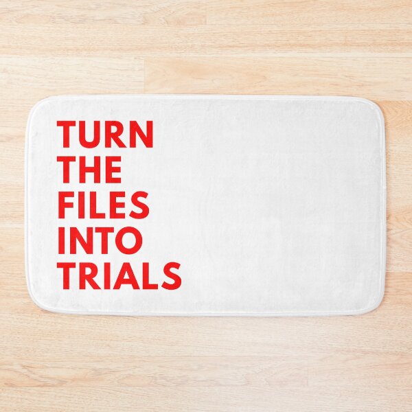 Item preview, TURN THE FILES INTO TRIALS - EPSTEIN FILES PROTEST designed and sold by ProgressiveMob.