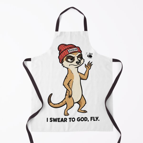 Item preview, Funny Angry Meerkat vs Fly - Retro 90s Cartoon - Maxi Boom designed and sold by mAXiBoOM.