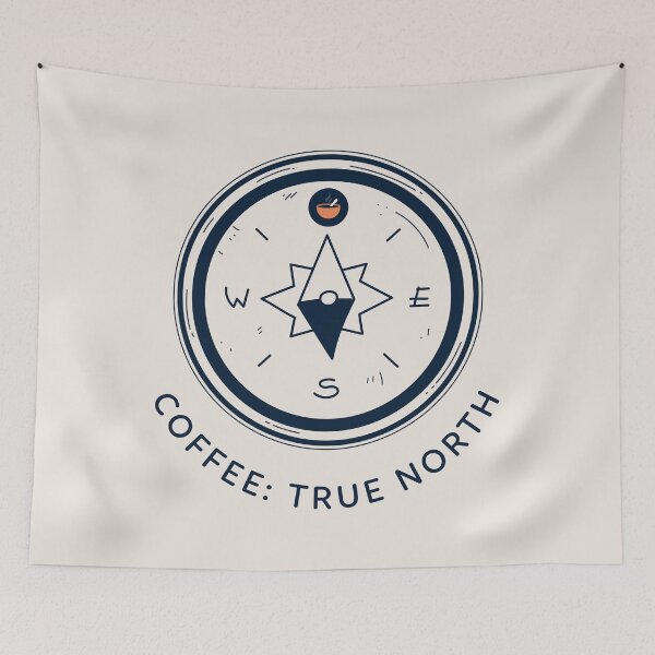 Item preview, Coffee: True North Travel Compass Graphic designed and sold by Bold & Brewed.