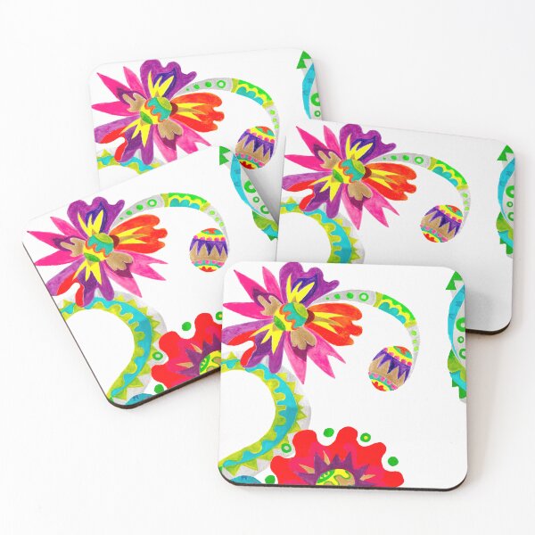 Item preview, Decorative colorful flowers, folklore style designed and sold by Mevissart.