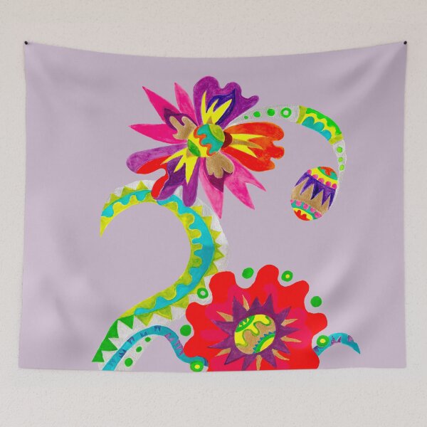 Item preview, Decorative colorful flowers, folklore style designed and sold by Mevissart.