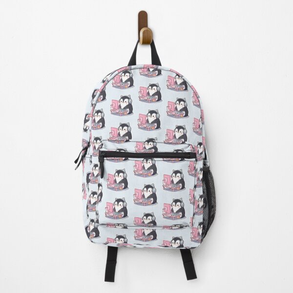 Item preview, Cute Gamer Penguin with Headset – Kawaii Streaming & Gaming Design designed and sold by soletstudio.