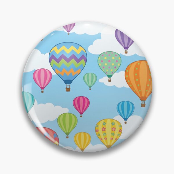 Item preview, Colorful Hot Air Balloons in Blue Sky Pattern designed and sold by DGtaLrtcom.