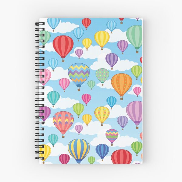 Item preview, Colorful Hot Air Balloons in Blue Sky Pattern designed and sold by DGtaLrtcom.
