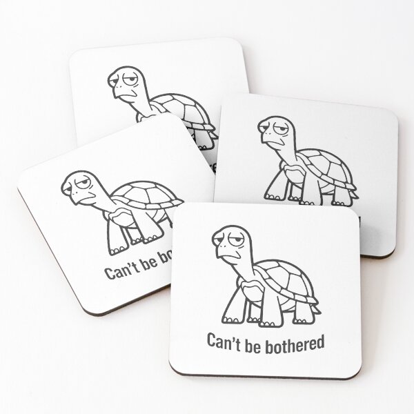 Item preview, Can’t Be Bothered Turtle – Minimalist Sarcastic Turtle Design T-Shirt designed and sold by Martysstore.