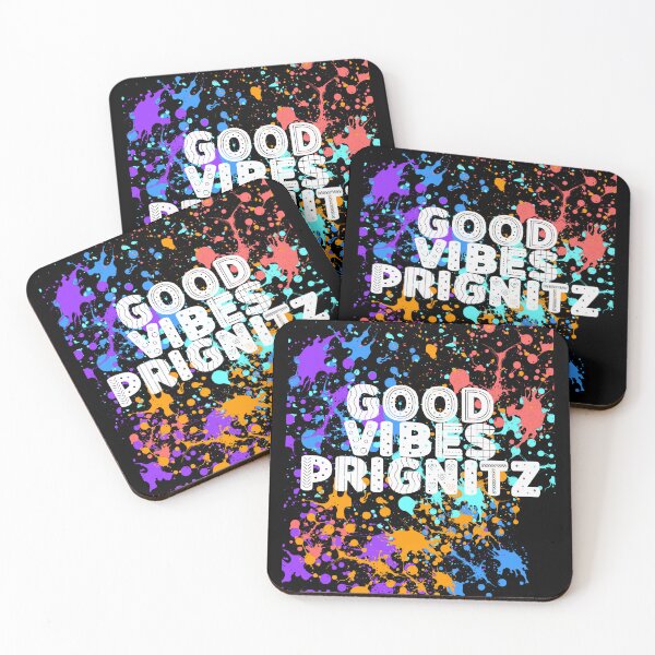 Item preview, Good Vibes Prignitz Neon Splatter Art Motif Design designed and sold by lang-popart.