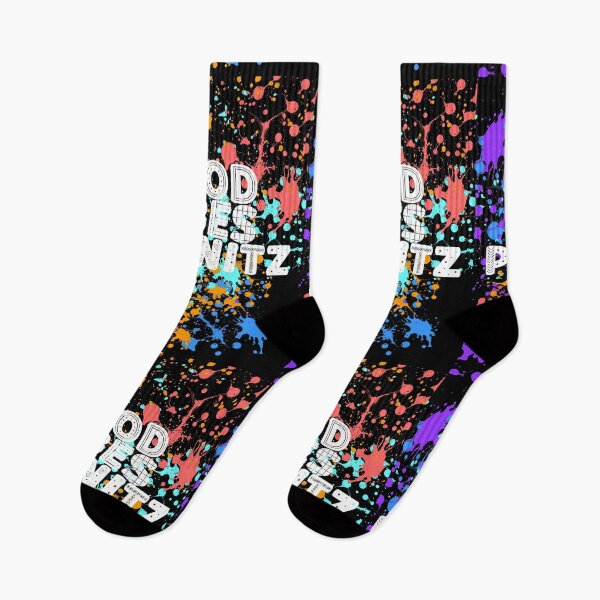 Item preview, Good Vibes Prignitz Neon Splatter Art Motif Design designed and sold by lang-popart.