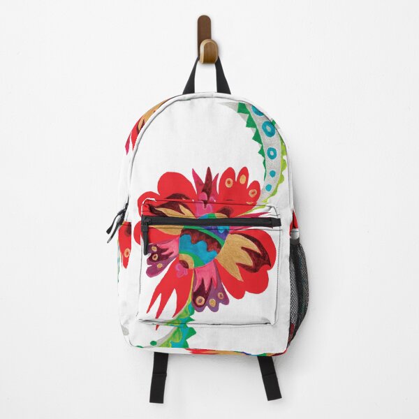 Item preview, Decorative red flower, colorful hollyhock, colorful Mallow, folklore style designed and sold by Mevissart.