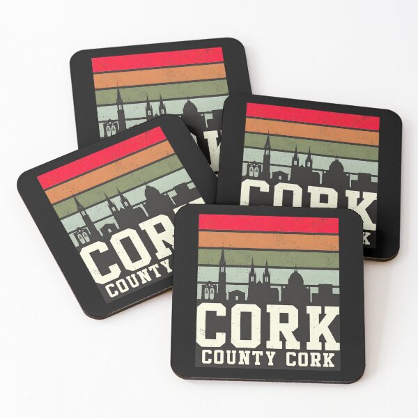 Item preview, Cork County Vintage Skyline Shirt – Retro Irish Pride Design designed and sold by CottonFirst.