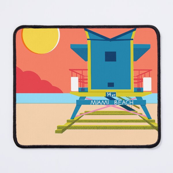 Item preview, Miami Beach Azul designed and sold by Staci Wolfson Art & Design.